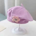 Beret Buggy28 à fleur pour bébé fille (45-50cm) - Vignette | Le Chapeau Designs