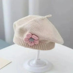 Beret Buggy28 à fleur pour bébé fille (45-50cm) - Vignette | Le Chapeau Designs