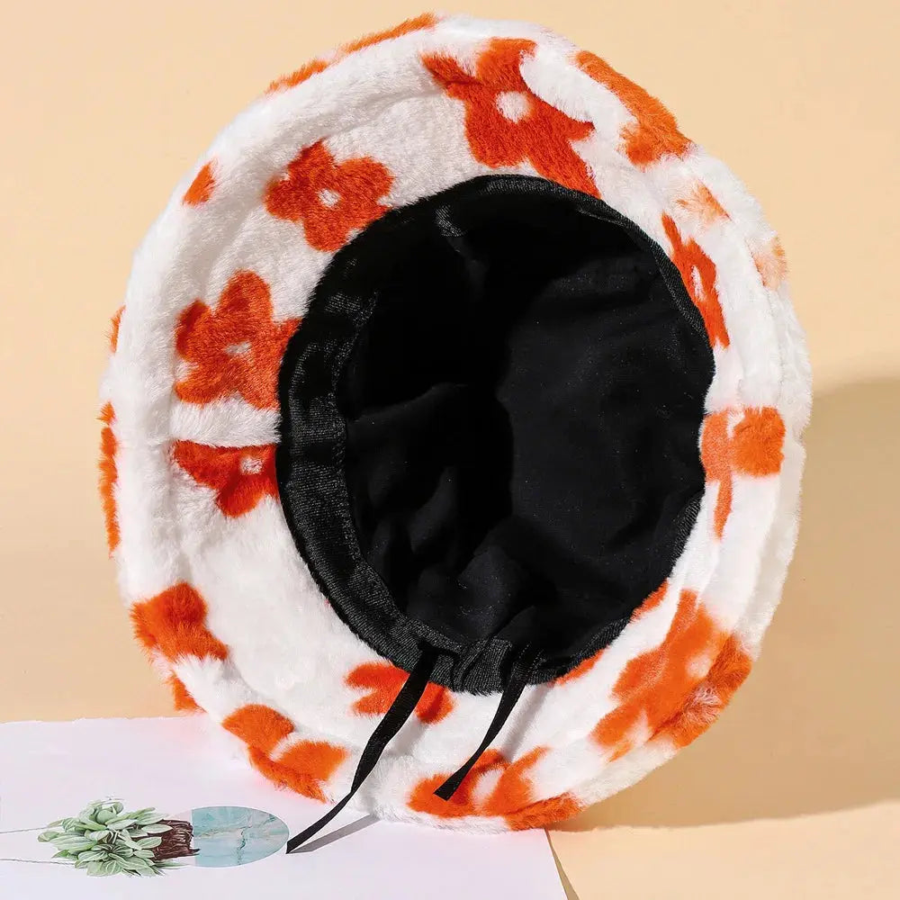 Bob chapeau moelleux au motif floral pour femme Le Chapeau Designs