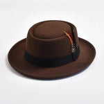 Chapeau Fedora Feleexe11 avec plume pour homme (56-58cm) - Vignette | Le Chapeau Designs