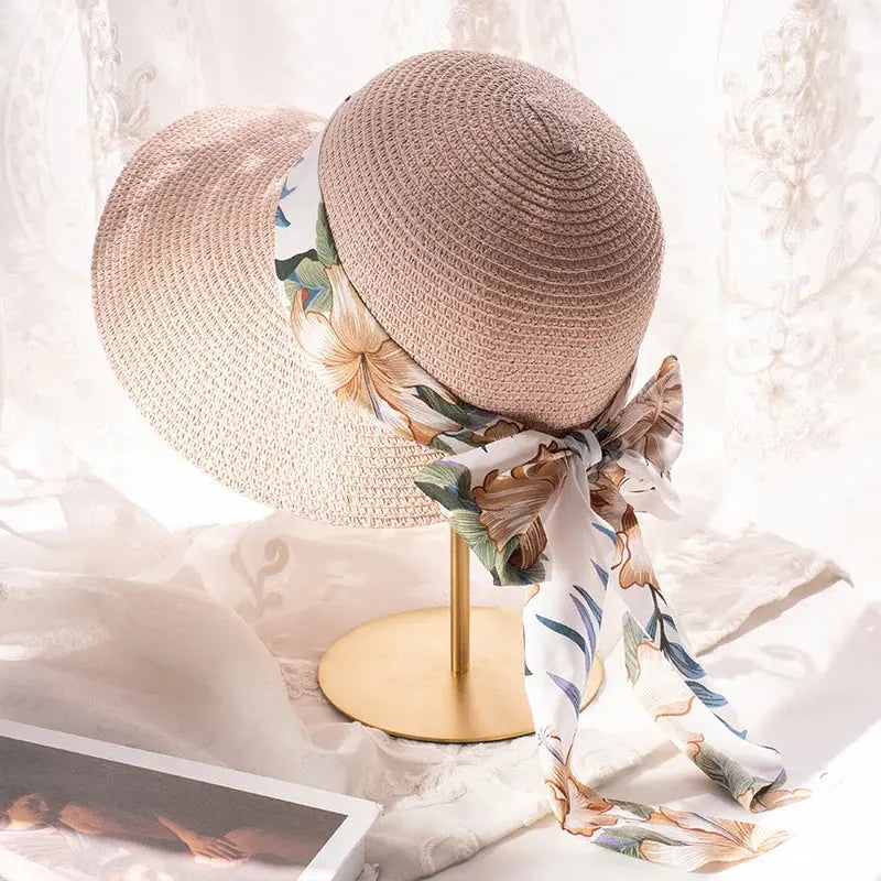 Chapeau de paille Solaris1 à large bord pour femme - Le Chapeau Designs