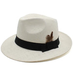 Chapeau de paille Mansolar-4 d'été pour homme (57-58cm) - Vignette | Le Chapeau Designs