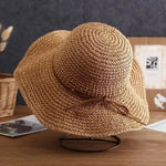 Chapeau de paille Solaris10 de plage pour femme (56-58cm) - Vignette | Le Chapeau Designs