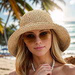 Chapeau de paille Solaris8 chic pour femme (56-58cm) - Vignette | Le Chapeau Designs