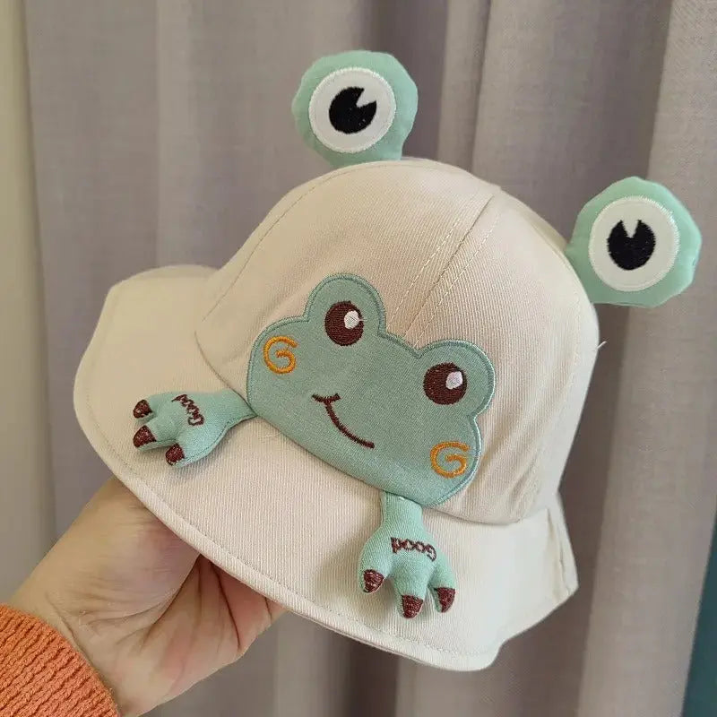 Chapeau de soleil  en forme de grenouille pour enfant Le Chapeau Designs