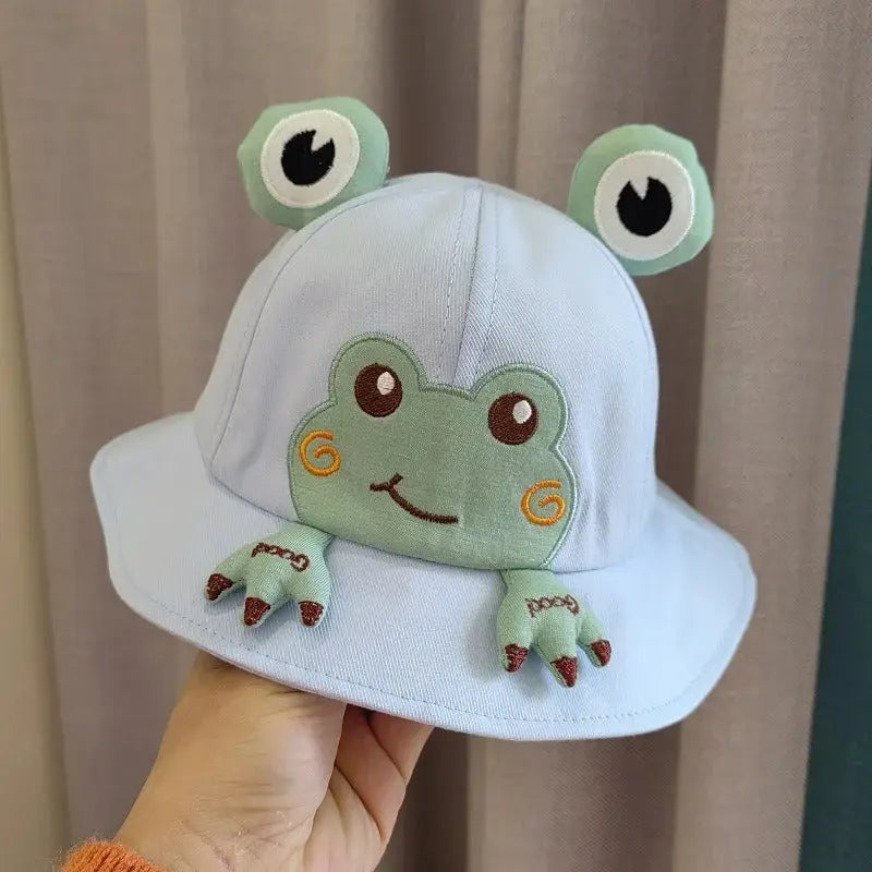 Chapeau de soleil  en forme de grenouille pour enfant Le Chapeau Designs