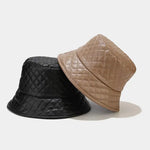 Chapeau cuir C-Style-01 coréen à carreaux pour hommes (56-58cm) - Vignette | Le Chapeau Designs