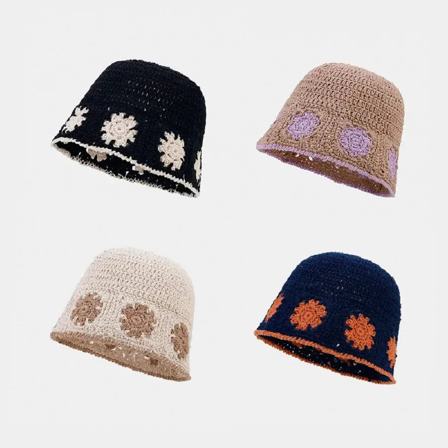 Chapeau seau vide à petite fleur Le Chapeau Designs